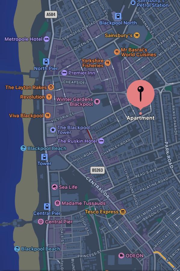 Safari Apartment, Free Parking, 10Min Walk To Blackpool Tower, Sleeps 12 Eksteriør bilde